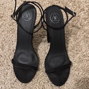 Elegant Black Strappy Heels